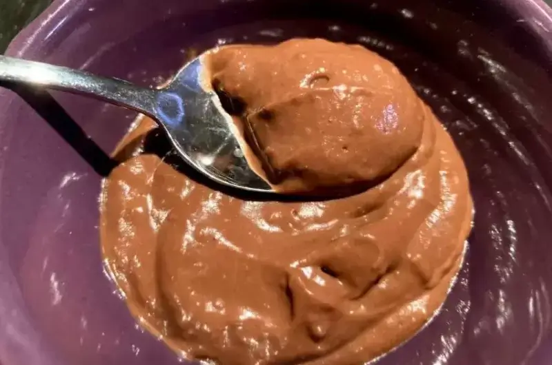 Mousse de chocolate vegano sin azúcar